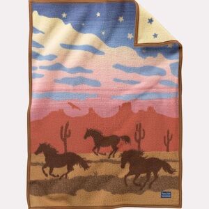 Pendleton Wild Horses Muchacho Crib Blanket